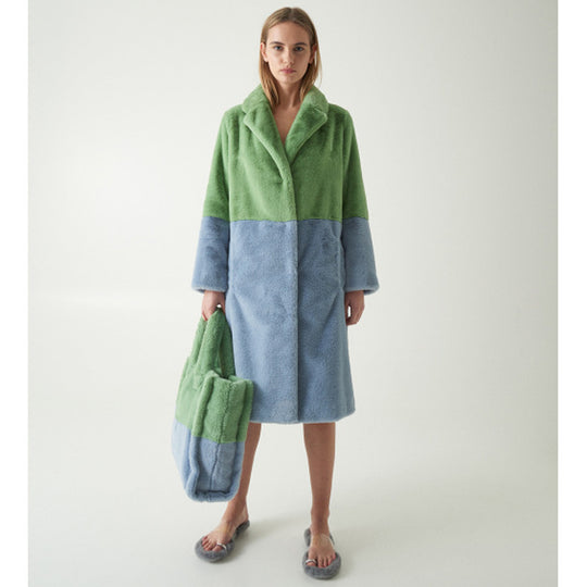 Teddy-Mantel, gefüttert, verschiedene Farben