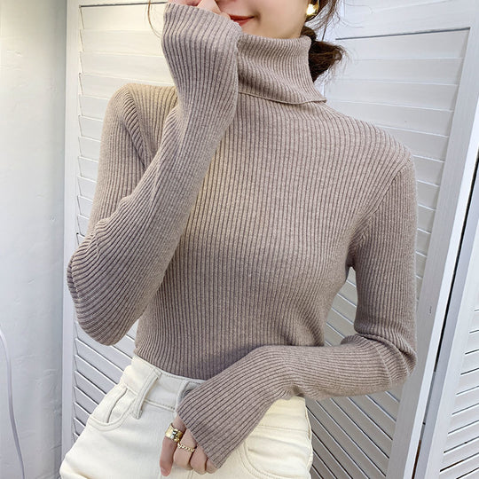 Damen-Rollkragenpullover, körpernah, große Größen
