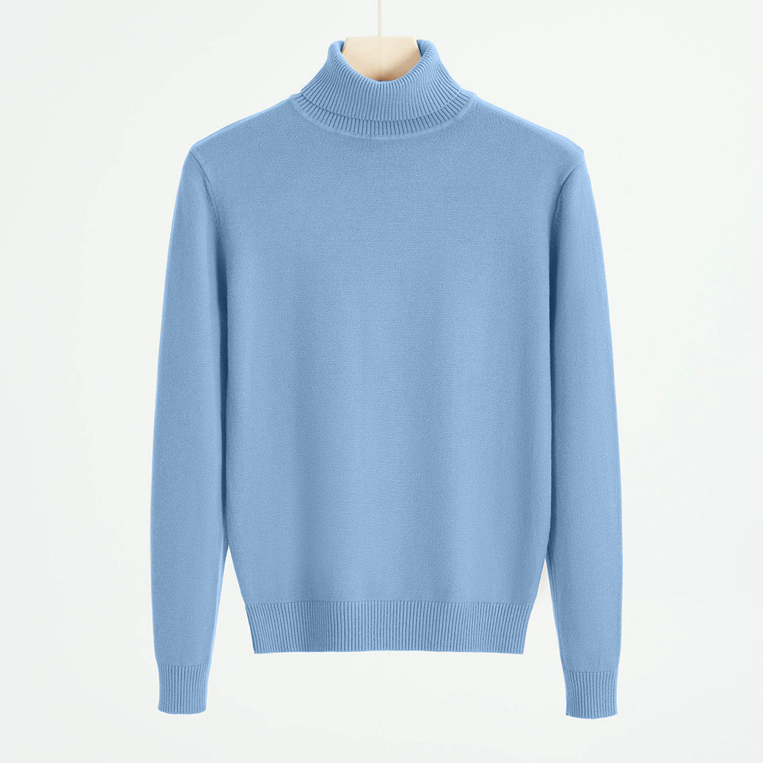 Herren-Strickpullover mit Rollkragen, warm