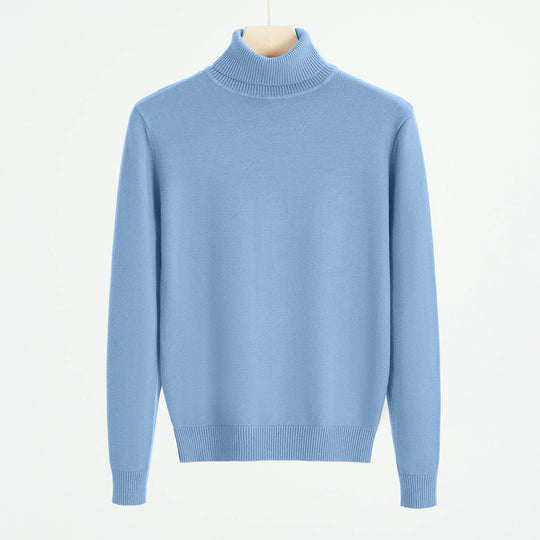 Herren-Strickpullover mit Rollkragen, warm