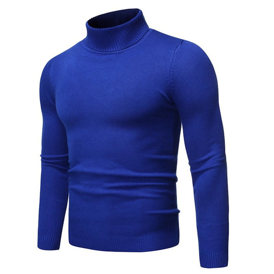 Herren-Rollkragenpullover, schlicht und modern