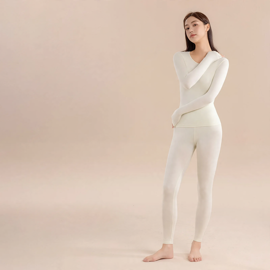 Damen Thermo-Unterwäsche-Set, Modal-Mix, ultradünn