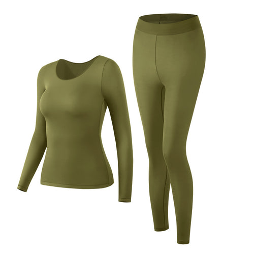 Damen-Thermo-Set, elastisch, U-Ausschnitt