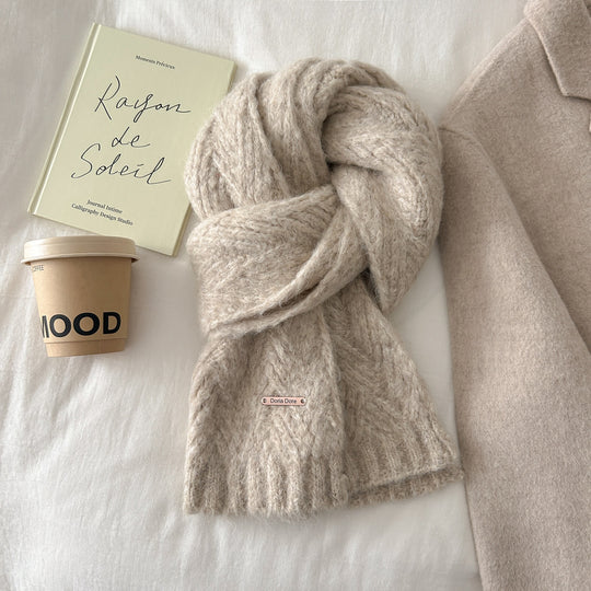 Strickschal aus Alpakawollmischung