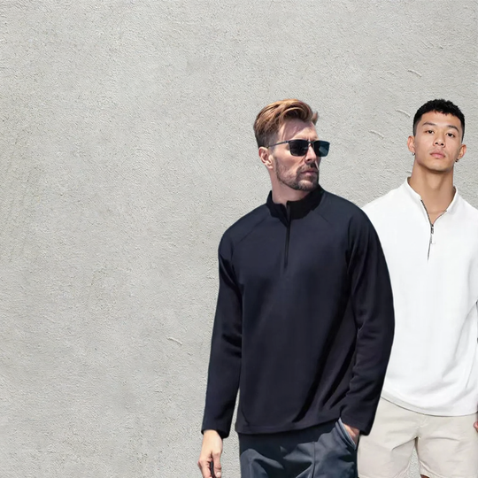 Atmungsaktives Sweatshirt mit Stehkragen, 320g