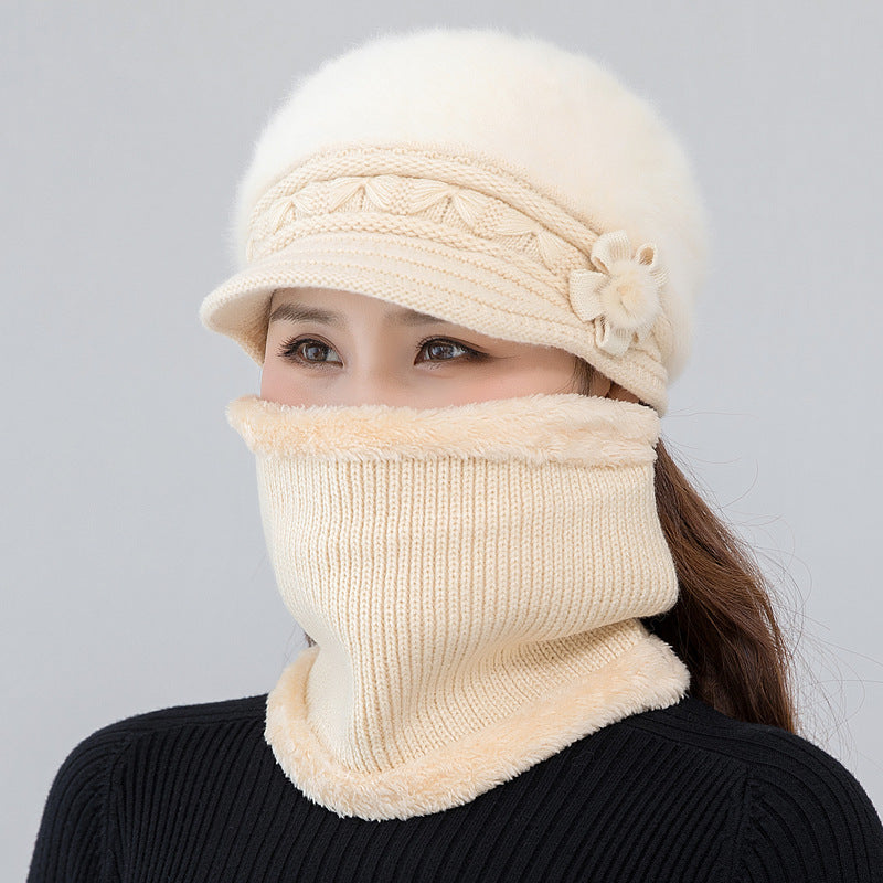 Strickmütze und Schal Set, warm
