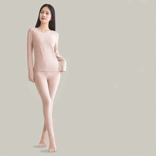 Damen Thermo-Unterwäsche-Set, 95% Baumwolle, antibakteriell