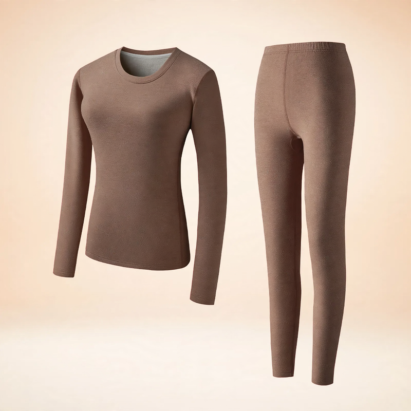 Thermo-Unterwäsche-Set, gefüttert, mit Seide und Wolle