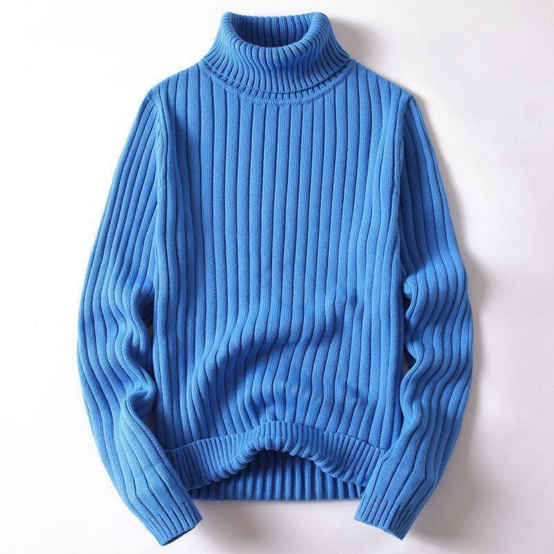 Herren-Rollkragenpullover, schmal geschnitten, gefüttert