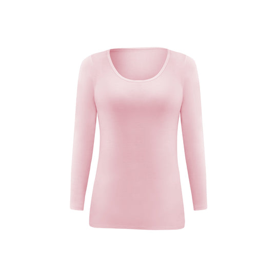 Damen-Langarm-Unterziehshirt, Modal, Rundhalsausschnitt