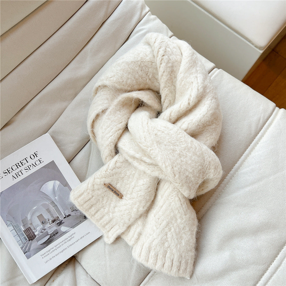 Alpakawoll-Mischgewebe Strickschal