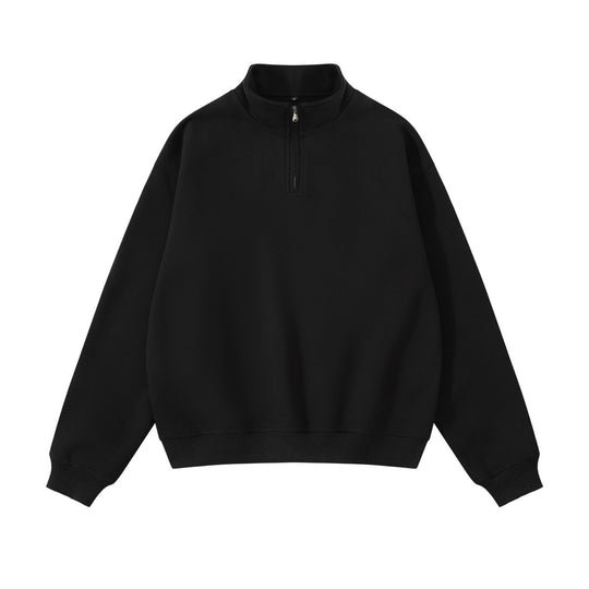 Unisex-Sweatshirt mit Reißverschluss und Stehkragen