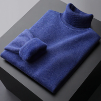369 Rollkragen Blau