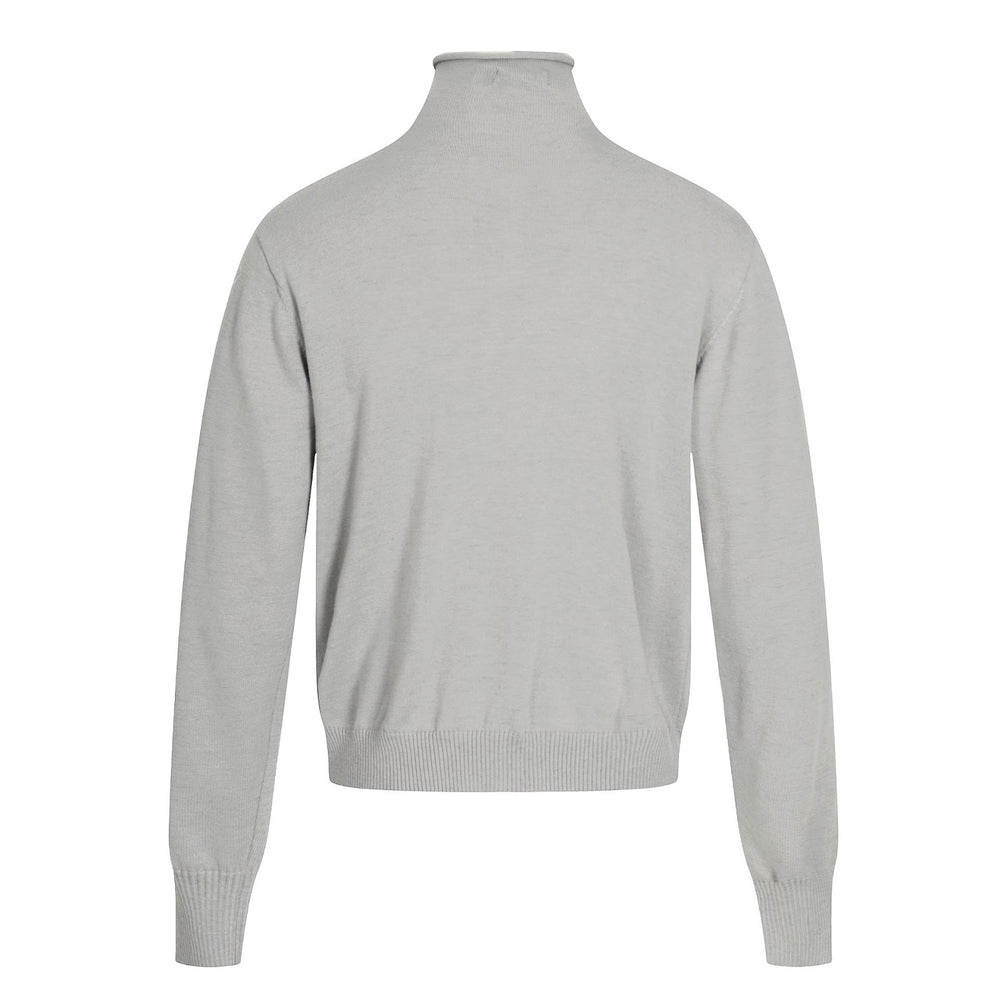 Unisex-Strickpullover, Oversize, Stehkragen