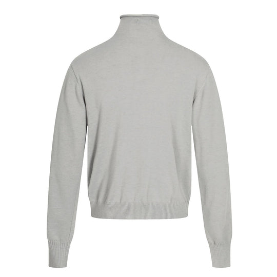 Unisex-Strickpullover, Oversize, Stehkragen