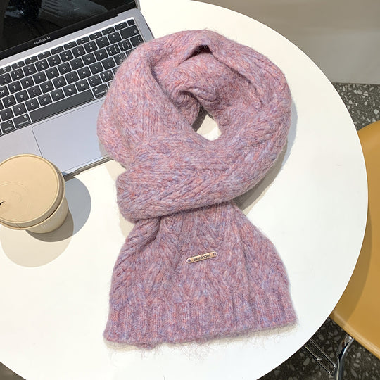 Alpakawolle Strickschal, warm und weich, 24x165 cm