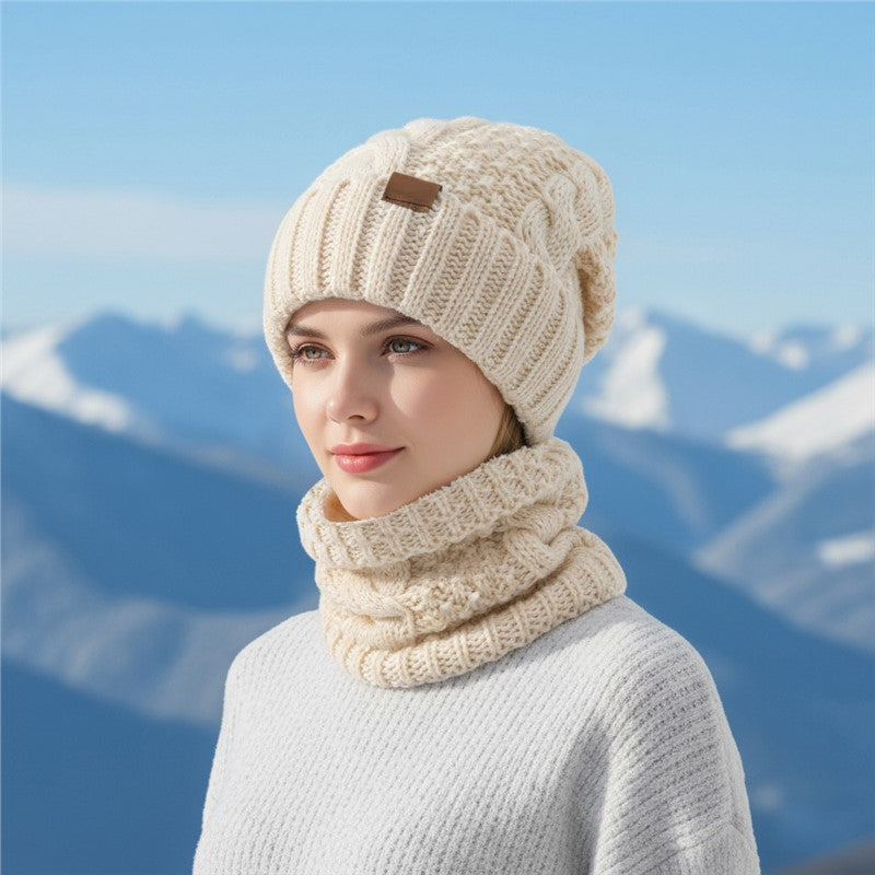 Winter-Set: Strickmütze und Schal