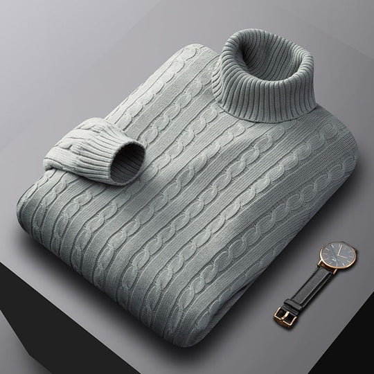 Herren-Strickpullover, Baumwolle, gefüttert