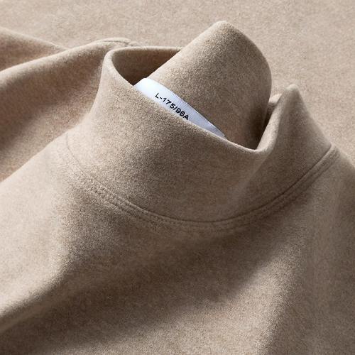 Herren-Langarm-Unterziehshirt mit Stehkragen