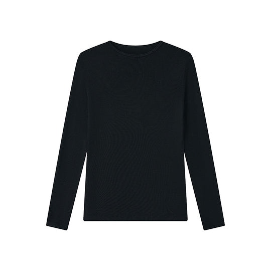 Damen Langarm-Unterziehshirt, Modal, Rundhalsausschnitt