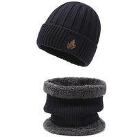 Mütze + Halstuch Set Schwarz