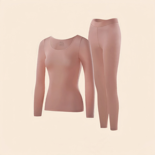 Damen Thermo-Unterwäsche-Set, nahtlos, dünn