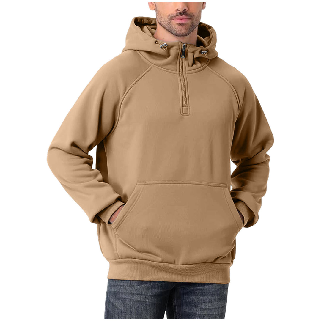 Herren-Sweater mit Kapuze und Reißverschluss