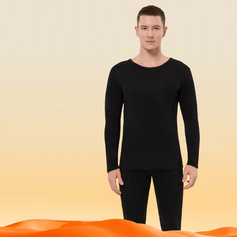 Herren-Thermo-Set, Kaschmir-Seide-Mix, wärmend