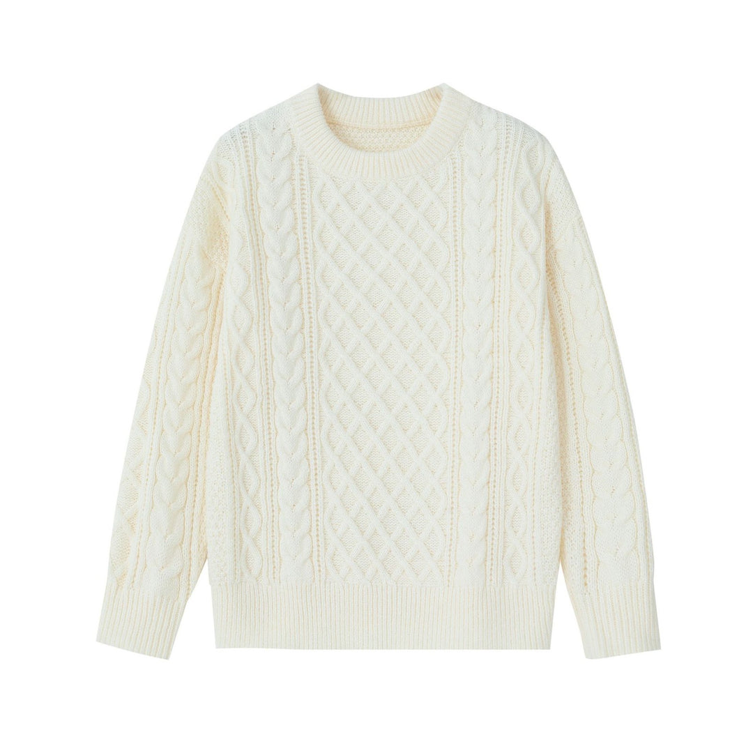 Herren-Strickpullover mit halbem Reißverschluss, unifarben