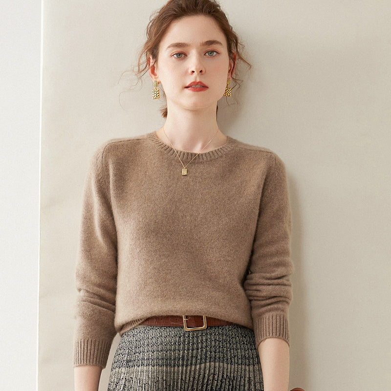 Damen-Kaschmirpullover, 100% Kaschmir, zweifädig