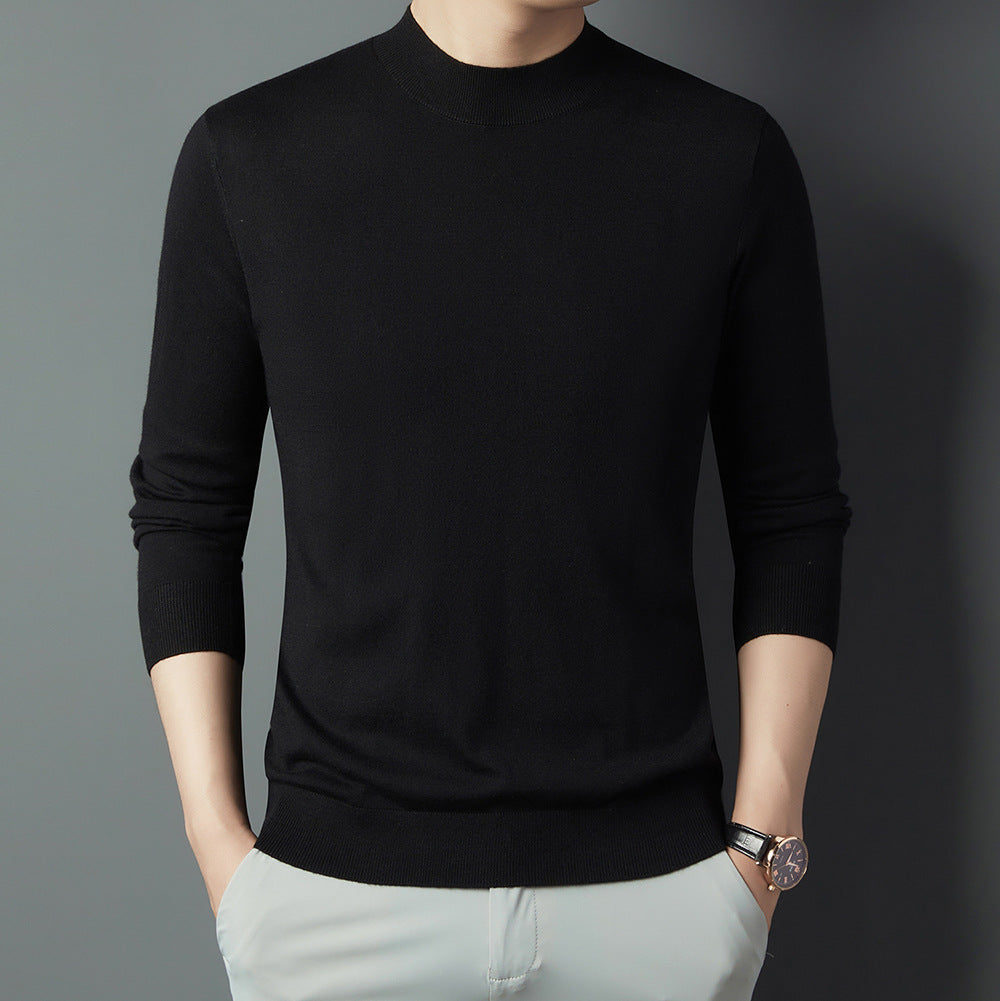 Herren-Wollpullover, Rundhals oder Stehkragen, 100% Wolle