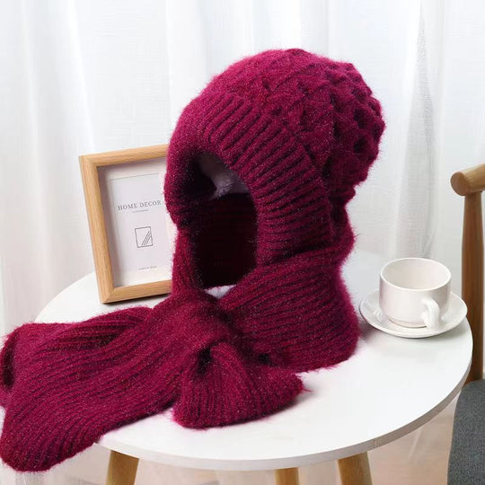 Strickmütze und Schal Set