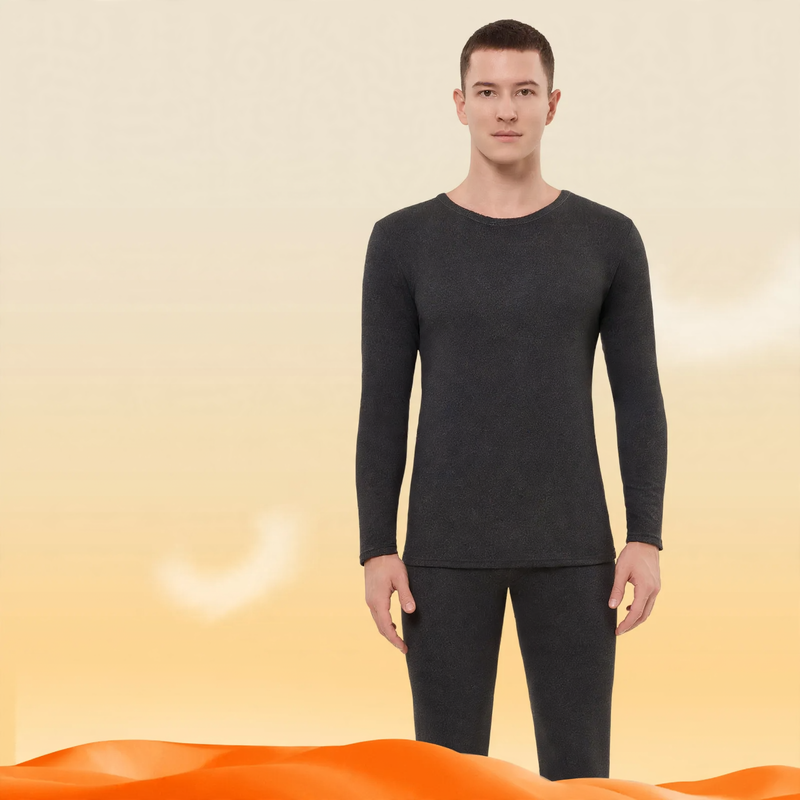Herren-Thermo-Set, Kaschmir-Seide-Mix, wärmend