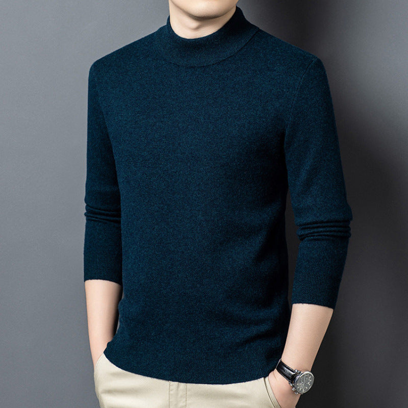 Feingestrickter Pullover mit Stehkragen