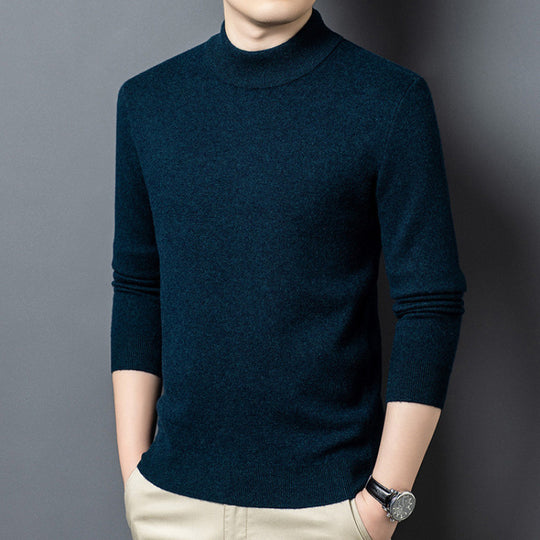 Feingestrickter Pullover mit Stehkragen