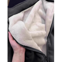 Kohlengrau Stehkragen Fleece