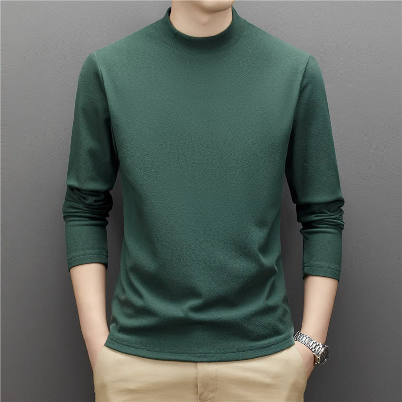 Herren-Strickpullover mit Stehkragen, wärmend und elastisch