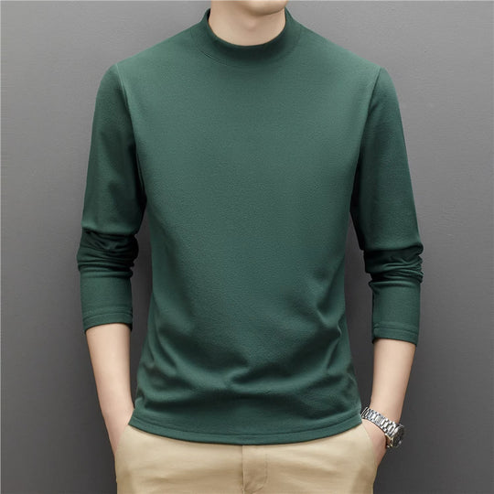 Herren-Strickpullover mit Stehkragen, wärmend und elastisch