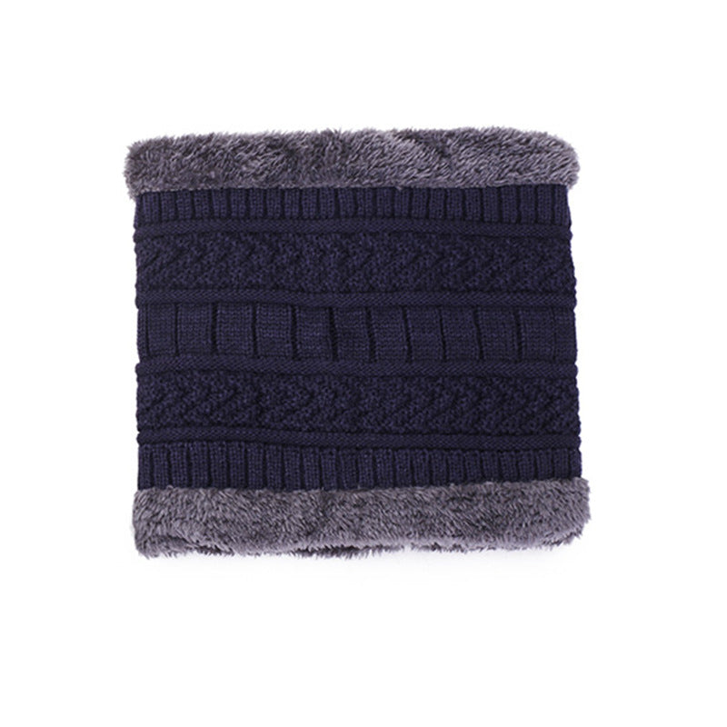 Strickmütze mit Schal, 2-teiliges Set, gefüttert