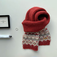 Weihnacht Fair Isle Rot