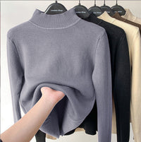 Grau Halbkragen Fleece