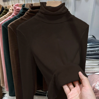 Kaffee Stehkragen Fleece