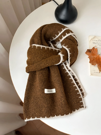 Lockstitch Wollmix Kaffee