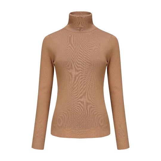 Damen-Rollkragenpullover, Strick, einfarbig