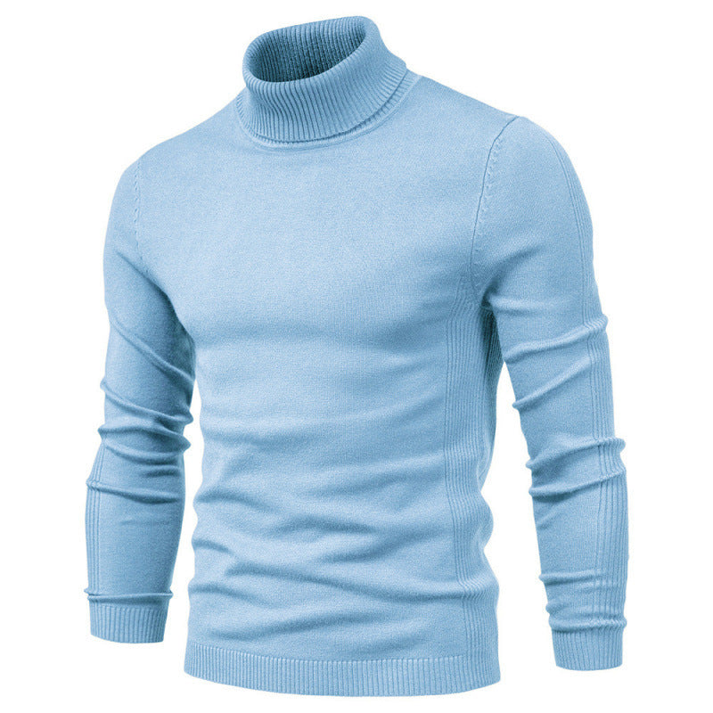 Herren-Rollkragenpullover, schlicht und modern