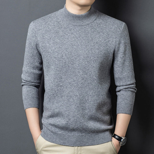 Feingestrickter Pullover mit Stehkragen