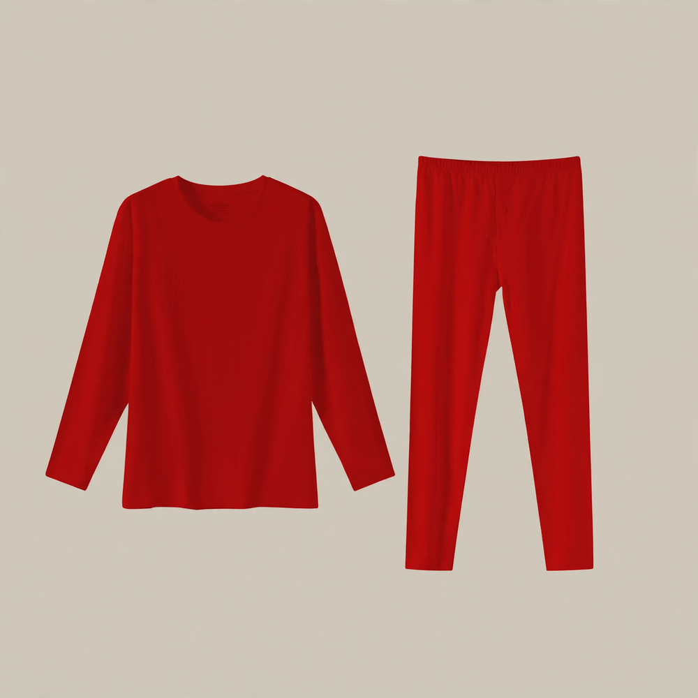 Baumwoll-Unterwäsche-Set in Rot, ideal als Geschenk