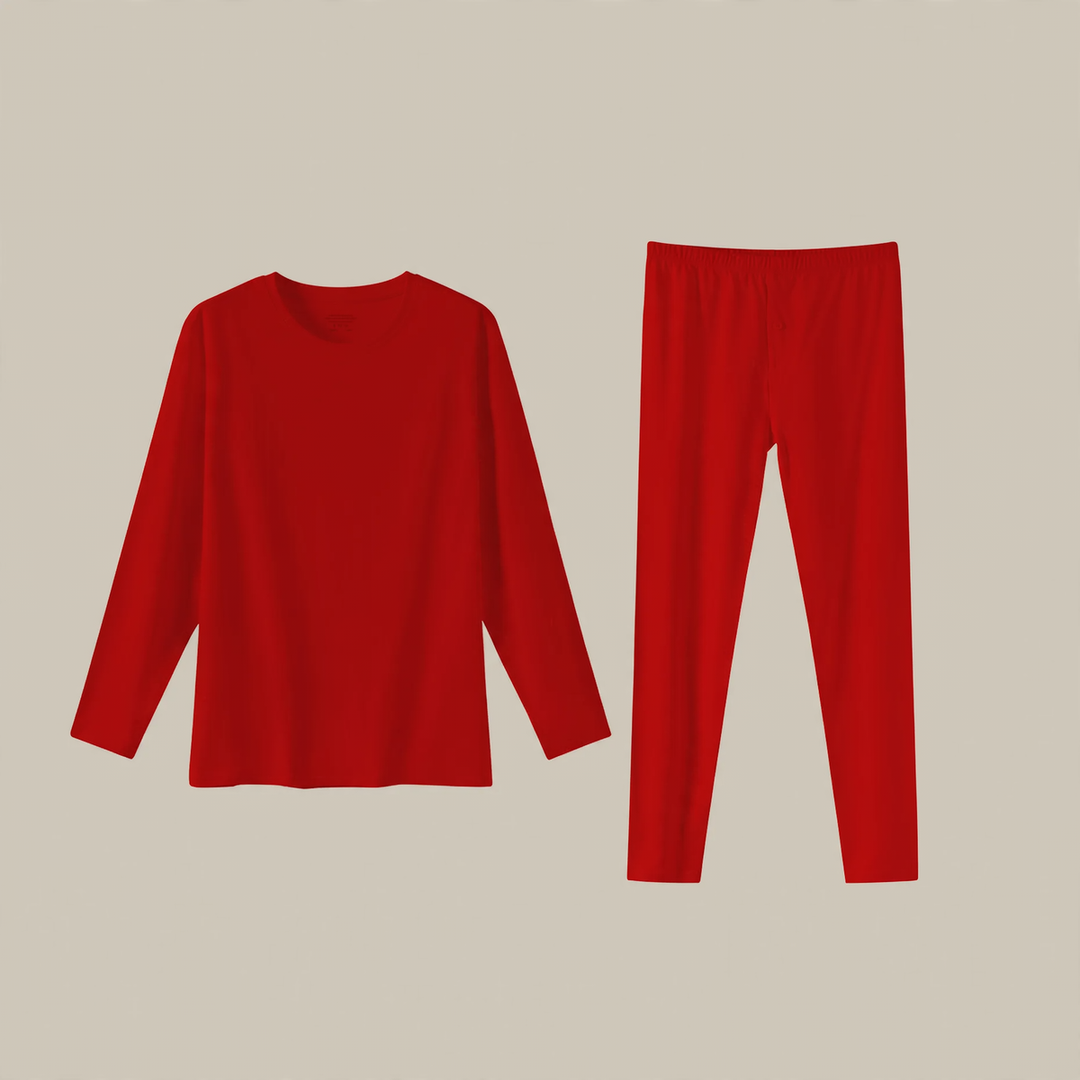 Baumwoll-Unterwäsche-Set in Rot, ideal als Geschenk