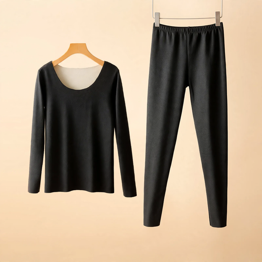 Damen Thermo-Set, beidseitig angeraut, nahtlos
