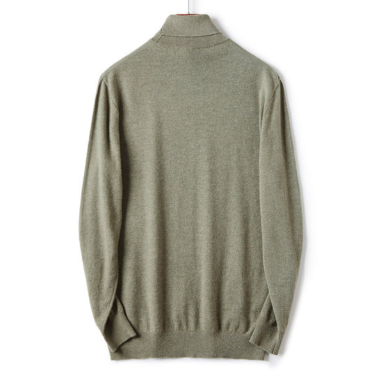 Herren-Rollkragenpullover aus Merinowolle